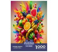 Fruit 1000 Piece Jigsaw Puzzles Fun Challenging Modern Food Family Activity Game Creativity & Gift Giving for Women Men 38x26cm/1000pcs