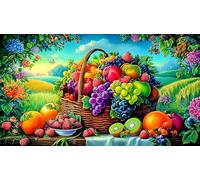 fruit 1000 Pieces Jigsaw Puzzles for Adults Challenging Game Jigsaw Puzzle Home Decoration for Men Women Elders Seniorsfruit75x50cm/1000pcs