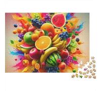 Fruit 1000 Pieces Puzzle ForAdults Kids Colorful Orchard Fruit Wall Decoration Educational Game Gifts Puzzles for Adults Jigsaw Puzzles for Adults 70x50cm/1000pcs