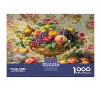 Fruit 1000pc Classic Jigsaw Puzzle Jigsaw Puzzle Bundle Extra-Thick Cardboard Collector Mind Relaxation Travel Office Break Holiday 52x38cm/1000pcs