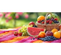 Fruit 5d diamond painting kits for adults ,Large Diamond Art Blueberry Round Full Drill DIY gem art Mosaic Kits Painting Crafts , Cross Stitch Kits for Adults Beginners Home Room Decor 30x60cm f-756