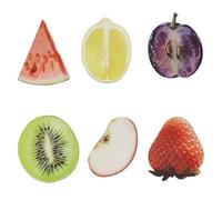 Fruit Acrylic Bookmarks 6Pc Transparent & Fresh Book Mark for Book Lovers Writers Readers Children Teens Men Women Adults A