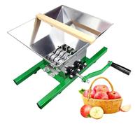 Fruit and Apple Crusher, Portable 7L Grape Scratter Pulper with Roller Handle, Large Capacity for Crushing Fruits and Vegetables for Wine Making