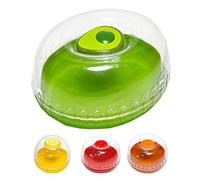 Fruit and Vegetable Anti-Oxid Storage Box, Fruit Storage Containers for Fridge, Onion Storage Container, Avocado Keeper,Tomato Saver & Lemon Holder, Cute Silicone Fruit Bowl with Lid