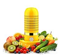 Fruit And Vegetable Cleaner Device,Produce Cleaner Device,Fruit And Vegetable Purifier With Oh-Ion Purification Technology Ipx7 Waterproof Device for Cleaning Fruit,Vegetable Rice Meat Seafood，Yellow