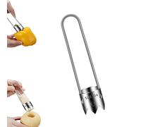 Fruit and Vegetable Corer Tool, Red Bell Pepper Seed Corer, Stainless Steel Fruite Corer, Apple Core Remover with Ergonomic Handle, for Vegetables Fruit Corer Kitchen Gadget (1)