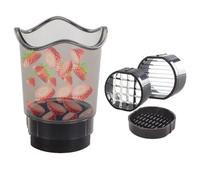 Fruit And Vegetable Cutter In Cup - Strawberry Cutter - Lightweight Kitchen Utensil For Salads And Quick Snacks, Efficient Banana And Cucumber