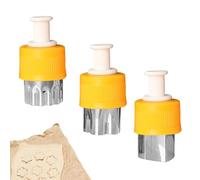 Fruit and Vegetable Cutting Mold, Vegetable Cutter Shapes, Fruit Cutter Small CookiesCutters, Kitchen Accessories Pastry Stamps Mold Garnishing Tools, 3 Fun Cutout Designs for Lunch