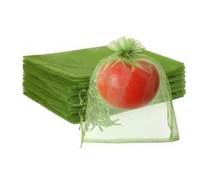 Fruit and Vegetable Protection Netting - 100 Bags with Drawstring - Tomato Protective Netting for Vegetables, Blueberries, Berries, Tomatoes, Strawberries, Mangos, Garden, Orchard and Soup