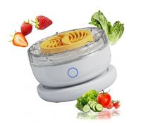 Fruit and Vegetable Purifier, 3-Minute Rapid Vortex Cleaner for Berry, Fruit & Veggie | Advanced Hydroxyl Ion Sterilization | Portable Produce Washing Machine, Wireless Charging, Zero Consumables