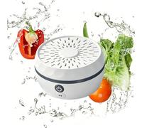 Fruit and Vegetable Washing Machine, Fruit and Veg Cleaner, Electrolytic Water Ion Purification, for Remove Pesticide Residues, Hormones from Meat, Heavy Metals from Seafood, Bacteria (B-white, 1pc)