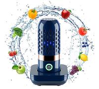 Fruit and Vegetable Washing Machine, Portable 3000 mAh Capsule Shape, Ultrasonic Vegetable Cleaner with OH Ion Cleaning Technology, USB Rechargeable for Cleaning Fruits, Vegetables, Tableware (Blue)