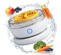 Fruit and Vegetable Washing Machine, Portable Cleaner for Produce, Meat, Grains, Seafood, IPX7 Waterproof, Cordless with USB Charging Base, Compact Kitchen Gadget (#B)