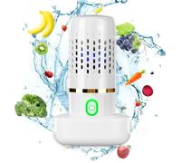 Fruit and Vegetable Washing Machine,Portable Fruit Cleaner Device in Water-Fruit and Vegetable Cleaner for Cleaning Fruit, Vegetable, Rice, Tableware,Kitchen Gadget(White)