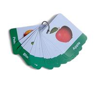 Fruit and Vegetables Flashcards for Toddlers | 24 Real Image Learning Cards | Laminated, Tear-Proof, Wipeable Preschool Flashcards | Early Educational Food Cards with Binding Ring