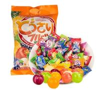 Fruit assorted candy,fruit flavored hard candy,happy candy,Sweet and sour plum Guava candy,Fruit & Chewy, lemon pineapple candy,dessert,vegan,Sweets,Delicious snack (9 flavors fruit candy,358g)
