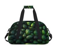 Fruit Avocado Duffel Bags for Women Men Kids Girls Boys Overnight Weekender Travel Bag 24L Sport Gym Duffel Bag Practice Tote Carry Bag