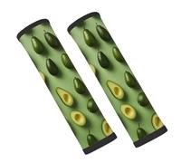 Fruit Avocado Print Seat Belt Pads for Car 2 Pack Soft Neoprene Seatbelt Cover Shoulder Pad Neck Cushion Protector Universal Fit for Car Backpack Travel Comfort