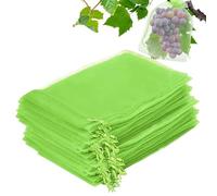 Fruit Bags For Fruit Trees - 100 Piece Drawstring Mesh Bags To Protect Garden Fruits And Plants - Mesh Barrier Bags For Protecting Flowers By P, multi-coloured, L, Please refer to description