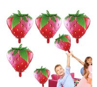 Fruit Balloons,Fruit Balloon Decoration - 4 Pcs Foil Balloons - Jumbo Strawberry Tropical Watermelon Balloons with Food, Photo Balloons, Decorations p