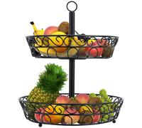 Fruit Basket Etagere 2 Tiers Tray To Put Up Hanging For Fruit Vegetable