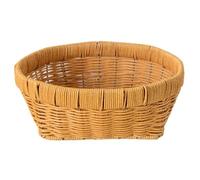 Fruit Basket for Kitchen Counter, Rattan Ventilated Bread Baskets for Serving Home Kitchen Restaurant