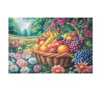 Fruit Basket Harvest 1000 Piece Jigsaw Puzzle for Adults Happy Time Jigsaw Heartfelt Gift for Friends Family Activity Vibrant Challenging Design 1000 PCS