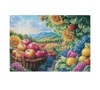 Fruit Basket Harvest 300 Pcs Jigsaw Puzzle Bundle Family Puzzle Lovers Fun Family Game Mindful Activity Spring Cardboard 300 PCS