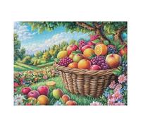 Fruit Basket Harvest 500-piece Jigsaw Puzzle Bundle Family Puzzle Lovers Brain Training Mindful Activity Spring Creativity & Gift Giving 500 PCS