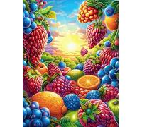 Fruit Basket in Magical Forest 1000 Piece Jigsaw Puzzle for Adults Fairy Tale Scenery Cartoon Jigsaw Essential Parent Activity Family Game Vibrant Fun Ideal 1000 PCS