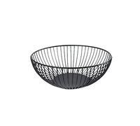 Fruit Basket, Metal Wire Fruit Basket Bowl, Round Wire Iron Art Bowl with Hollow Design, Style Kitchen Organizer to Display Fruit, Vegetables, Bread, Candy, Household Items