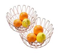Fruit Basket,Retractable Organizer Containers, Decorative Metal Wire Fruit Baskets | for Kitchen Fridge Table Living Room Camping Office Bar Indoor Shelf Snacks Candy