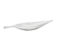 Fruit Basket Silver Aluminium 60x15x8cm High-Gloss Decorative Centerpiece Indoor