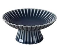 Fruit Basket,Stylish Concise Kitchen Counter Vintage Fruit Stand Ceramic Footed Round Pedestal Bowl Decorative Fruit Plate Practical