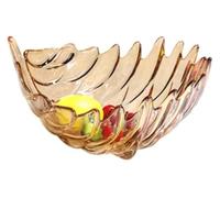 Fruit Basket, Stylish Light Luxury Kitchen Counter Fruit Bowl Crystal Glass Fruit Plate Fruit Stand Farmhouse Practical