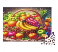Fruit Basket Vibrant Colorful Fruits 1000 Piece Jigsaw Puzzle Paper for Adults Relaxation Home Decor 70x50cm/1000pcs
