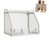 Fruit Basket Wall Mount, Heavy Duty Vegetable Wire Storage Organizer, Wall Mounted Shelf Basket for Snacks, Fruits, Veggies, Space-Saving Kitchen and Bathroom Container