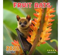 Fruit Bats Calendar 2026: A year of fascinating flying mammals