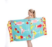 Fruit Beach Towel 90x180 cm Beach Towels Oversized Microfiber Summer Beach Towel for Adults Kids Quick Dry Sand Free Lightweight Soft Pool Towels for Travel, Swim, Camping