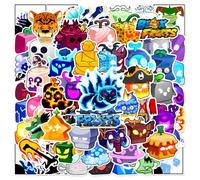 Fruit Blox Stickers, 60 Fruit Blox Figure Vinyl Waterproof DIY Sticker Decals for Party, Water Bottle Scrapbook Laptop Skateboard Computer