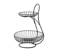 Fruit Bowl Basket, Enhanced Airflow Design, 25x25x36cm, Fruits Countertop Organizer, Vegetables Countertop Storage Basket, Tool-Free Assembly, For Pantry Buffet Break Room