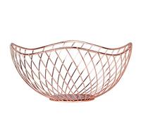 Fruit Bowl - Countertop Metal Fruit Basket - Gold & Rose Gold Fruit Bowls Vintage Style - Keeps Fruits and Veg Fresh