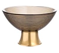 Fruit Bowl, Exquisite Fruit Basket Bowl New Nordic Light Luxury Plate Modern Home Living Room Coffee Table Creative Crystal Glass(Gold,S)