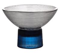 Fruit Bowl, Exquisite Fruit Basket Bowl New Nordic Light Luxury Plate Modern Home Living Room Coffee Table Creative Crystal Glass(Blue,L)