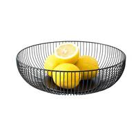 Fruit Bowl For Countertop, Kitchen Storage And Organization Plateau, Wire Basket, For Fruits, Snacks, Bread, Treats And Sweets During Holidays Such As Thanksgiving, Christmas And Easter