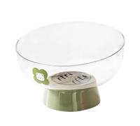 Fruit Bowl for Kitchen Counter - 17 x 10 cm, Cute Fruit Bowl with Base, Candy Snack Holder, Fruit Bowl for Storage, High Bowl, Table Display with Removable Drain Base for the I