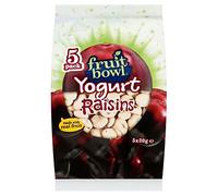 Fruit Bowl Fruit Flakes Raisins with a Yogurt Coating (5x30g) - Pack of 2