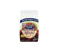 Fruit Bowl Fruit Flakes Raisins with Yogurt Coating (10x30g) - Pack of 2