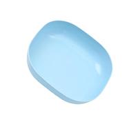 Fruit Bowl Stackable Small Dessert Bowls Snacks Holders Decorative Candy Tray Home Office Reusable Plastic Bone Spitting Dish Square Blue PP Multipurpose Snack Salad Plate