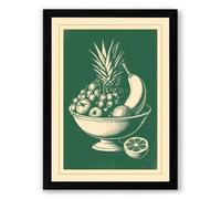 Fruit Bowl Study Botanical Framed Wall Art Print A1 (84.1×59.4cm) Black, Wall Decor for Living Room, Bedroom, Office & Home, Ready to Hang, Art Gift